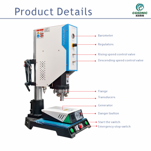 La nuova condizione 220V saldatore di plastica ad ultrasuoni ad alta frequenza migliora l'attrito e la resistenza per riflettori e parti - Product Image 2