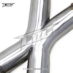 Tubo delantero de salida de fábrica X tubo para <span class=keywords><strong>Aston</strong></span> <span class=keywords><strong>Martin</strong></span> <span class=keywords><strong>DB9</strong></span> Vantage Zagato Rapide 6,0 V12 tubo de escape de sistema de coche de acero inoxidable - Product Image 4