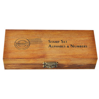 Dollar-Center – Coffret de 42 tampons en bois vintage avec chiffres et lettres pour loisirs créatifs adultes, en boîte en bois du Zhejiang – Cadeaux promotionnels