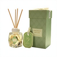 Coffret Cadeau Diffuseur à Bâtonnets de Luxe 180ml, Huile Essentielle Naturelle, Écologique, Arôme Longue Durée, Bâtonnets en Rotin, Désodorisant d'Ambiance pour la Maison