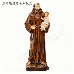 Statue en résine artisanale personnalisée - Décoration religieuse Jésus/Ange/Notre-Dame, élégant cadeau pour la maison, l'église, ornement - Product Image 2