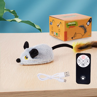 Mainan Kucing Elektronik RC Plastik Realistis, Sensor Cerdas Otomatis, Mainan Penggoda Anak Kucing untuk Bermain Sendiri di Dalam Ruangan, Gaya Klasik, Mainan Hewan Peliharaan