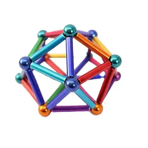 3mm nouveau néodyme métal magique bricolage aimant boules magnétiques blocs  3mm Cube Construction jouets de Construction 216 pièces