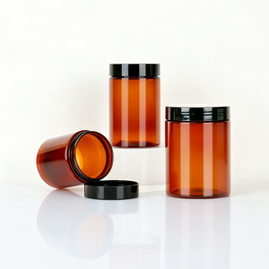 20ml 30ml 50ml 100ml 150ml <b>200ml</b> 300ml PET Plastic <b>Bottle</b> Food Grade with Black Screw Lid Support Customization - Product Image 1