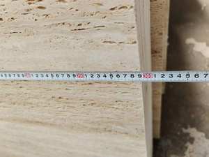 आंतरिक और बाहरी सजावट के लिए ट्रेवर्टिन दीवार पैनल बेज संगमरमर पत्थर शिर - Product Image 6