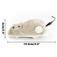 Souris en peluche réaliste et amusante, jouet pour animaux de compagnie, sans piles, soulage l'ennui pour les chats, les chiens, les animaux de compagnie, les enfants