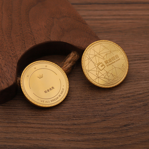 Monete da gioco con gettone d'oro in metallo piccolo di vendita calda - Product Image 2