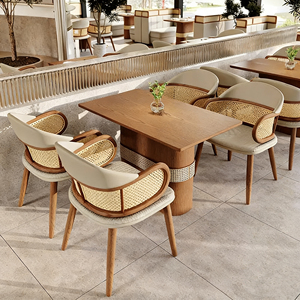 <span class=keywords><strong>Sillas</strong></span> Nórdicas Modernas de Tela con Respaldo, <span class=keywords><strong>Sillas</strong></span> de Madera Maciza <span class=keywords><strong>para</strong></span> <span class=keywords><strong>Comedor</strong></span>, Hogar, Cafetería, <span class=keywords><strong>Restaurante</strong></span> - Product Image 4