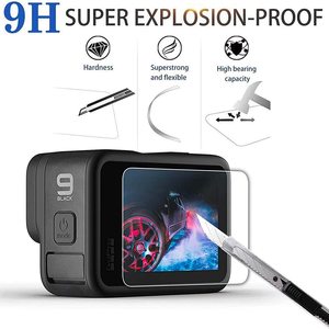 6 uds película de vidrio templado delantero trasero Protector de pantalla táctil películas de lente para <span class=keywords><strong>Gopro</strong></span> Hero 9 10 <span class=keywords><strong>11</strong></span> accesorios de Cámara de Acción negra - Product Image 4