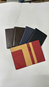 Portefeuille de voyage en cuir pour passeport, organiseur pour cartes d'embarquement, argent liquide, stylo, documents, 12x18cm - Product Image 2