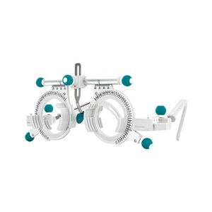 Marco de Foróptero de Plástico y Metal TF-4880A con Detalles en Verde Azulado y Escalas de Medición para Optometría, Uso Profesional - Product Image 1