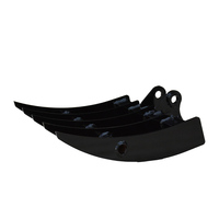 Ensemble complet d'accessoires pour mini-excavatrice, râteau de haute qualité, design durable avec dents