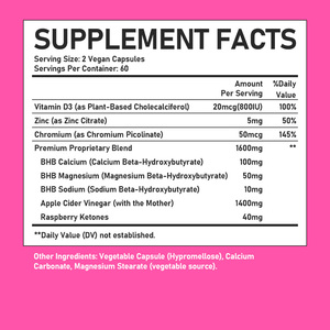 Cápsulas Supresoras del Apetito de 1600mg, Directas de Fábrica, Mejoran los Niveles de Energía, Cápsulas de Apoyo al Metabolismo con Vitamina D3 y Zinc - Product Image 6
