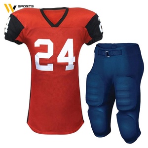 Conçu sur mesure uniforme de football américain maillot unisexe décontracté sport chemises respirant polyester matériel Sublimation imprimé - Product Image 1