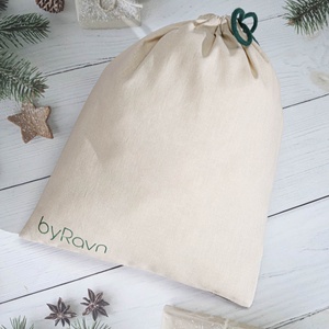 Wholesale Natural Cotton Linen Drawstring Shoe Bag Organic Soild Muslin Hat Wallet Storage Packing Pouch - Product Image 4
