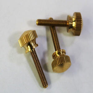 M3 M4 M5 M6 Vis à oreilles en laiton massif 1/4 "3/8" Boulons à vis à main moletés à tête conique - Product Image 2