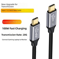 Kabel USB 3.2 All-in-one Tipe-C 4K60Hz Screen Mirroring PD 100W Pengisian Cepat Transfer Data 20Gbps Selubung PVC Konduktor 16-inti