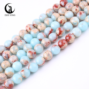 Zhe Ying 6/8/10mm Agalmatolite(Synthetic) <strong>Beads</strong> Shou Shan <strong>Stone</strong> <strong>Beads</strong> - Product Image 2