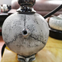 Chicha Narguilé Électrique LED en Résine, Design Unique Tête de Mort