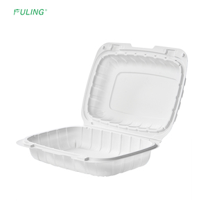 Fuling 9x6x3 ''inch mfpp để đi nhanh chóng container thức ăn xốp thay thế lấy đi bữa ăn Prep vỏ sò container - Product Image 4