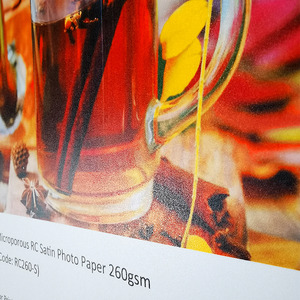 กระดาษภาพถ่ายผ้าซาติน RC แบบอิงค์เจ็ทแบบน้ำ - Product Image 4