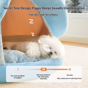 Aanpasbaar duurzaam warm en luxueus met boomgatvormige PP-katoenen huisdierenhuis dat warm veilig en geschikt is voor - Product Image 4