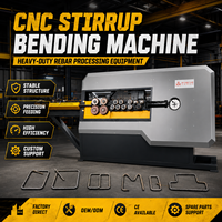Máquina Automática CNC para Doblar Estribos de Acero Inoxidable, Fácil de Usar, con PLC y Memoria Programable