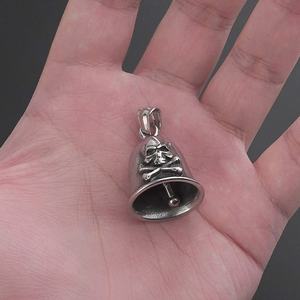Colgante de Acero Inoxidable 316L Estilo Hip Hop, Motocicletas, Calavera, Campana, Tema Religioso Cristiano, Regalos Unisex, Fiestas, Amuletos, Joyería - Product Image 6