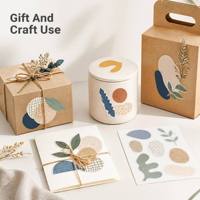 Feuilles d'autocollants découpés sur mesure, imperméables, imprimés UV, autocollants adhésifs pour cadeaux, artisanat, emballage, vente en gros