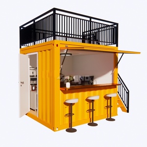 Container Prefabbricato 20FT 10ft in Stile Cinese per Scuola, Centro Commerciale, Caffetteria, <span class=keywords><strong>Casa</strong></span>, Ristorante, Fast Food, Design 3D - Product Image 5