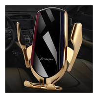 Support de téléphone portable pour voiture avec chargeur sans fil à fixation automatique par capteur intelligent, support de ventilation flexible R1 10W, charge rapide