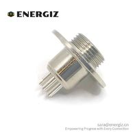 Conector de aviación de tornillo M12 de 7 pines y 12mm, enchufe de montaje en Panel, para conectores circulares