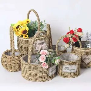2023 top seller new product hand make empty wicker flower basket gift