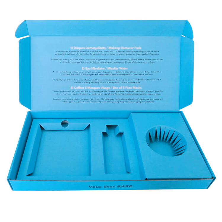 Free Design Pink Small Cardboard Packaging Cosmetic Skincare Paper Mailling Shipping Box With Insert