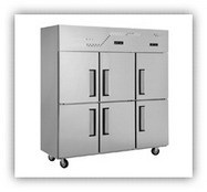 Réfrigérateur commercial de vente chaude avec technologie d'économie d'énergie pour l'approvisionnement d'usine de style double température de grandes cuisines