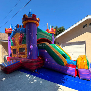 <span class=keywords><strong>Château</strong></span> gonflable extérieur combiné, jeu <span class=keywords><strong>de</strong></span> tir, moonwalk, <span class=keywords><strong>château</strong></span> gonflable avec toboggan et piscine - Product Image 6