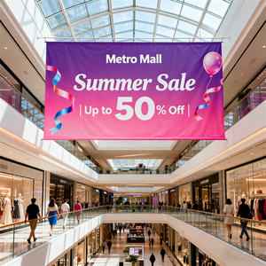 Pancarta de Vinilo Resistente, Impermeable, Portátil, Impresa Personalizada, Ecológica, Reutilizable, para Exhibición en Mercados Locales y Ferias - Product Image 6