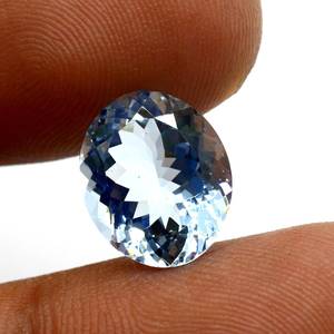 Piedra preciosa aguamarina natural corte ovalado azul 7.00Cts para la fabricación de joyas - Product Image 2