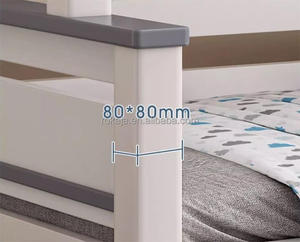 Tempat tidur anak kayu penuh dengan rak buku Modern tempat tidur susun ekstra tebal dengan tangga rumah kamar tidur tempat tidur orang tua anak dengan laci - Product Image 4