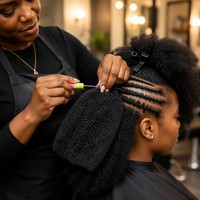 Extensions de tresses brésiliennes afro crépues en cheveux humains en vrac pour crochet et torsades, couleur personnalisable, douces et épaisses
