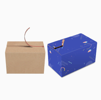 Boîte promotionnelle anti-perte pour produits électroniques en carton ondulé recyclé avec fermeture éclair détachable