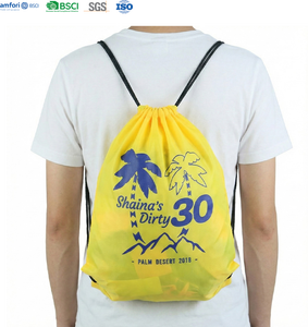 Hot Selling PU Lightweight Drawstring Backpack, Custom Color Promo Bag for Sports Teams & Camps Factory Direct