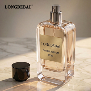 2026 New Arrival Luxury Perfume <b>Spray</b> <b>Bottles</b> 30ml 50ml 100ml Rectangle Clear <b>Empty</b> Glass Perfume <b>Bottles</b> with Gold Black Cap - Product Image 3