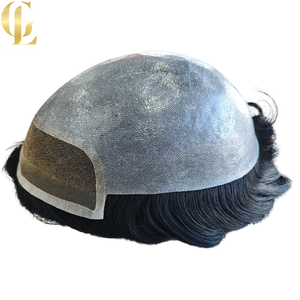 Prótesis Capilar de Cabello Humano PU de Alta Calidad y Durabilidad, con Base de Encaje Delgada, Densidad Media, <span class=keywords><strong>para</strong></span> <span class=keywords><strong>Hombres</strong></span> <span class=keywords><strong>Jóvenes</strong></span> con Calvicie - Product Image 3