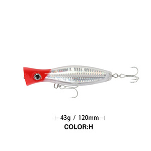 Señuelo de <span class=keywords><strong>Pesca</strong></span> Popper de 120 mm/43 g para Lanzamiento a Larga Distancia, Señuelo Flotante para <span class=keywords><strong>Pesca</strong></span> en Agua Dulce, Agua <span class=keywords><strong>Salada</strong></span> y Mar - Product Image 5