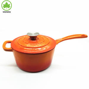 סגנון מודרני אמייל, כלי בישול ברזל יצוק דגימות חופשיות במפעל דוגמיות כוללות תנורי תחתית שטוח לבישול - Product Image 3