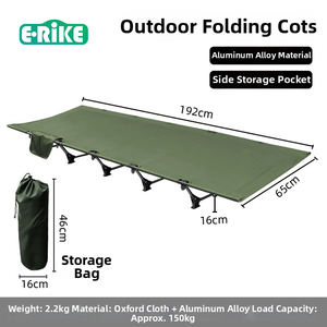 <span class=keywords><strong>Lit</strong></span> de camping <span class=keywords><strong>pliable</strong></span> E-RIKE avec cadre réglable et large, capacité de charge de 150 kg, cadre en aluminium robuste, <span class=keywords><strong>lit</strong></span> de camping <span class=keywords><strong>pliable</strong></span> pour l'extérieur - Product Image 1