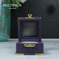Boîte à bijoux de luxe, boîte de présentation de bijoux en velours avec logo personnalisé, boîte cadeau vintage, emballage cadeau OEM ODM, emballage de bijoux
