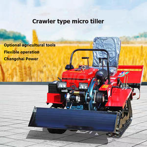 Cultivador giratorio de orugas montado en asiento agrícola multifuncional de China, pequeños tractores agrícolas de orugas y <span class=keywords><strong>greenh</strong></span> de huerto - Product Image 4