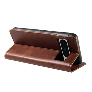 Funda Protectora Reforzada Tipo Folio para <span class=keywords><strong>Google</strong></span> <span class=keywords><strong>Pixel</strong></span> <span class=keywords><strong>11</strong></span> Pro 10A 9A 8A 7A <span class=keywords><strong>6A</strong></span> 5A 4A, Textura de Piel de Becerro, PU, con Soporte - Product Image 2